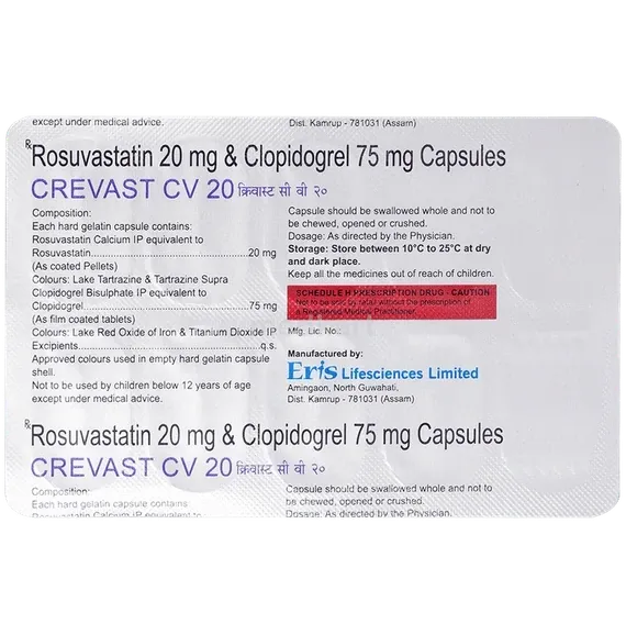 crevast cv 20mg capsule 10's